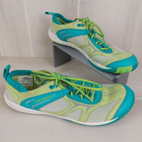 Merrell Women’s US Size 7 Dash Glove Calypso Barefoot Running Shoes Green - Picture 2 of 7